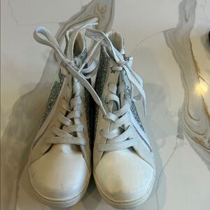 Nina Tennis Shoes Glitter High top Size 6